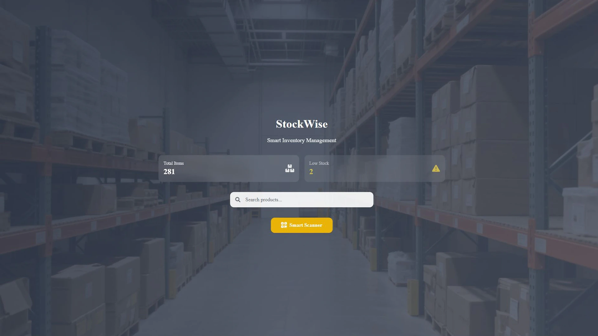 Vista de StockWise